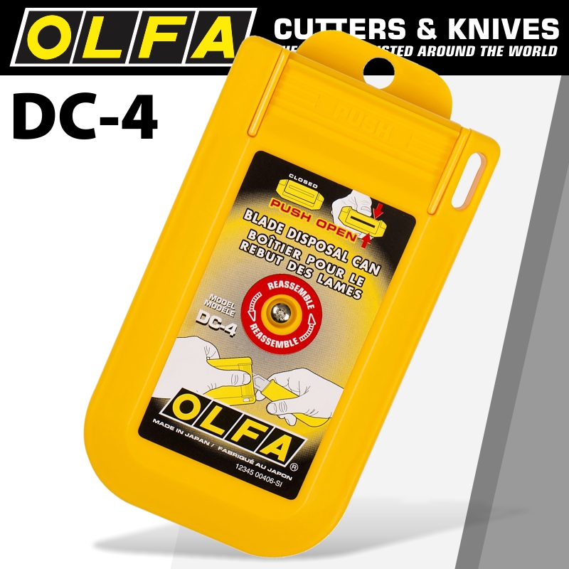 Olfa Blade Disposal Case With Push-open Lid