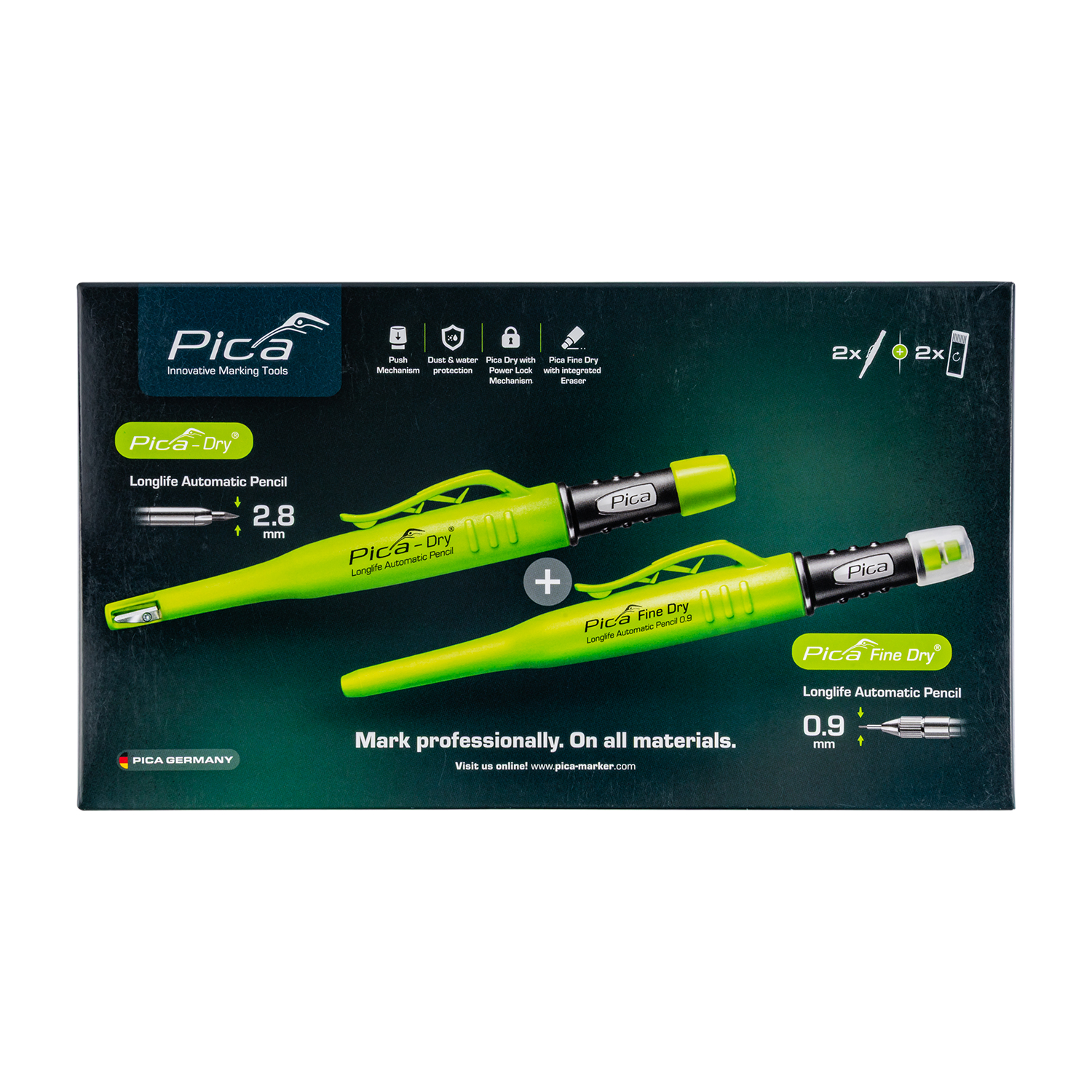 Pica Dry And Fine Dry With 2 Refil Set