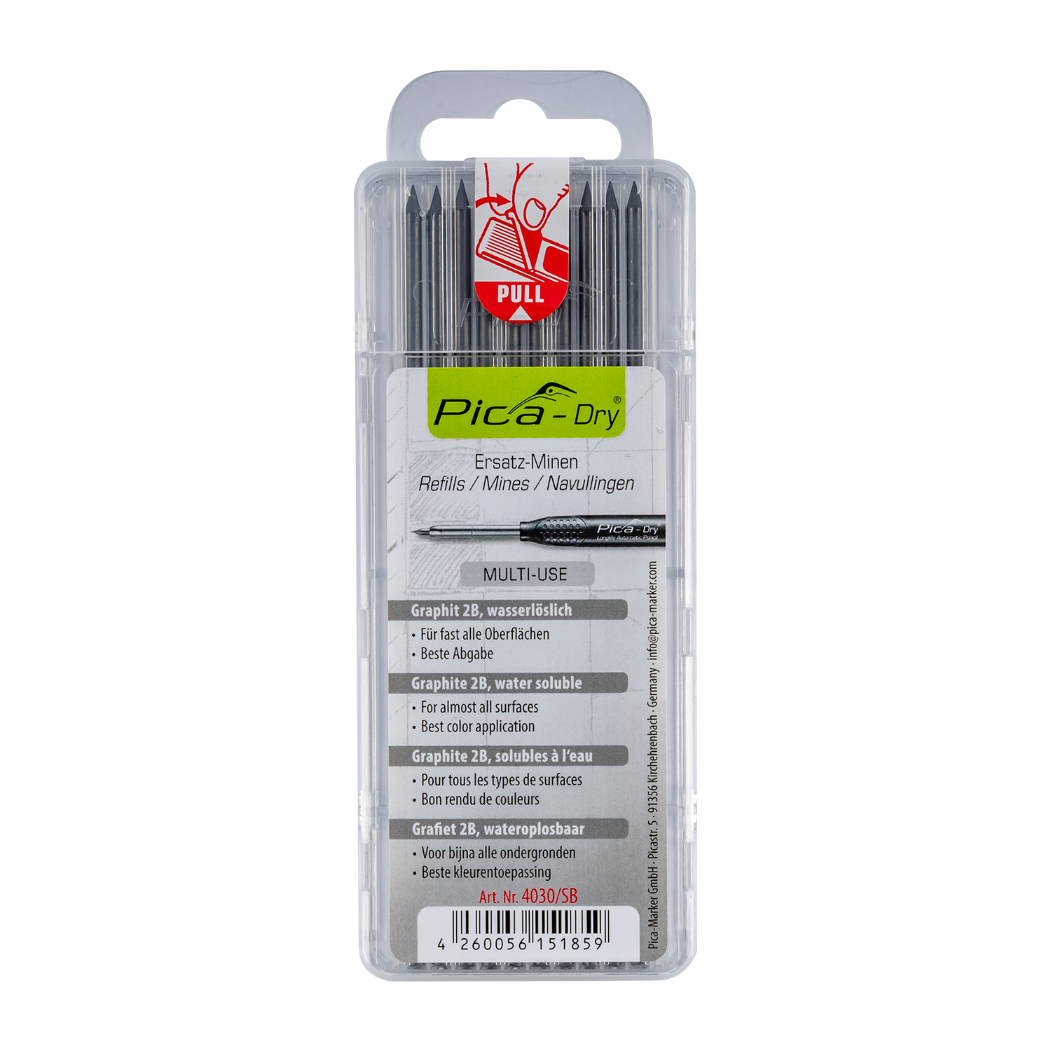 PICA DRY REFILLS 10PC GRAPHITE IN BLISTER