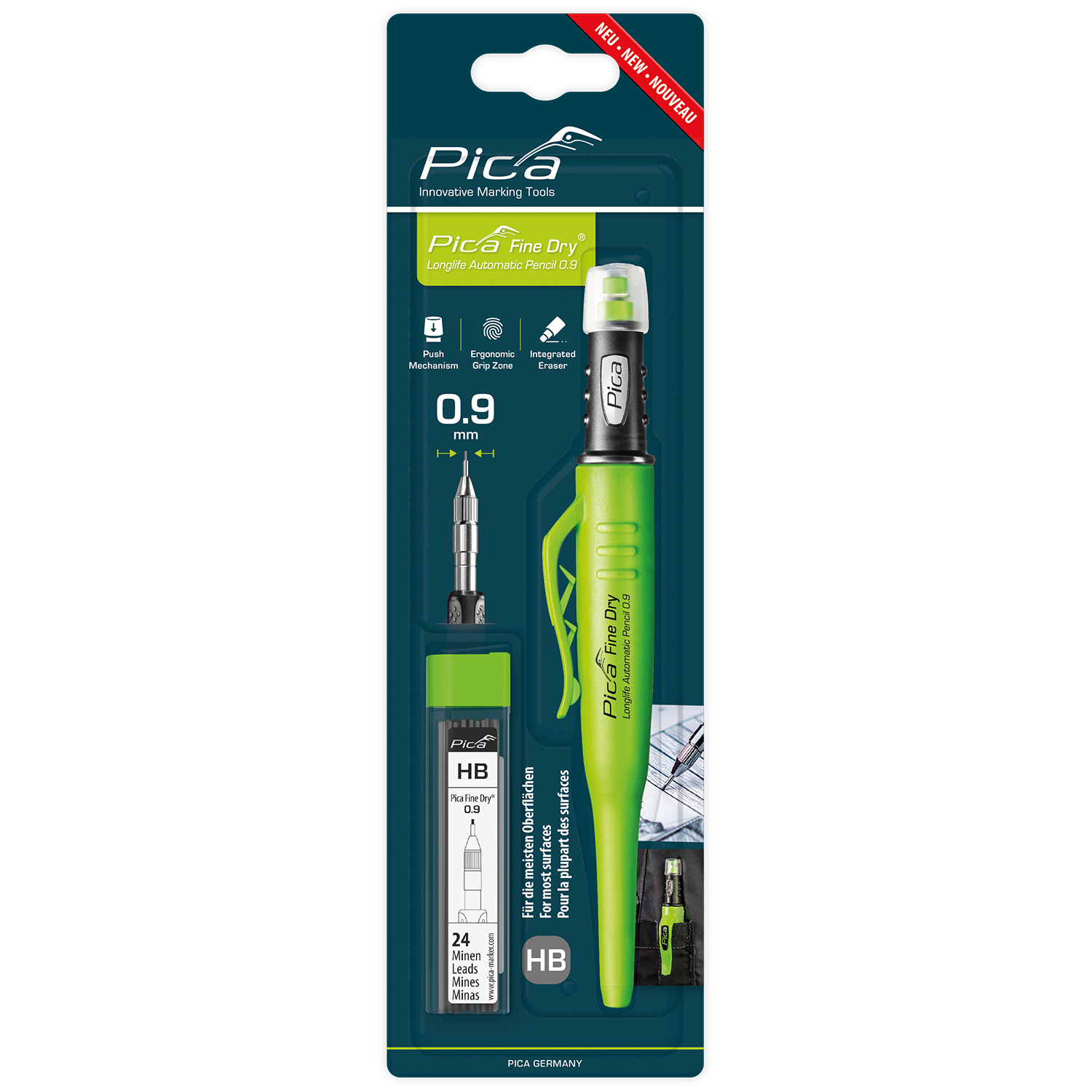 Pica Fine Dry Graphite Hb Lead Bundle (1x 7070 + 1x 7030)