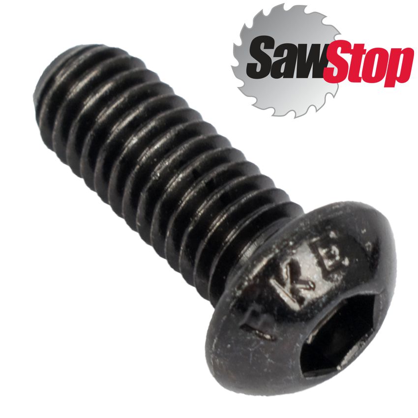 Sawstop But/ Head Socket Screw M6x1.0x16mm Black For Jss