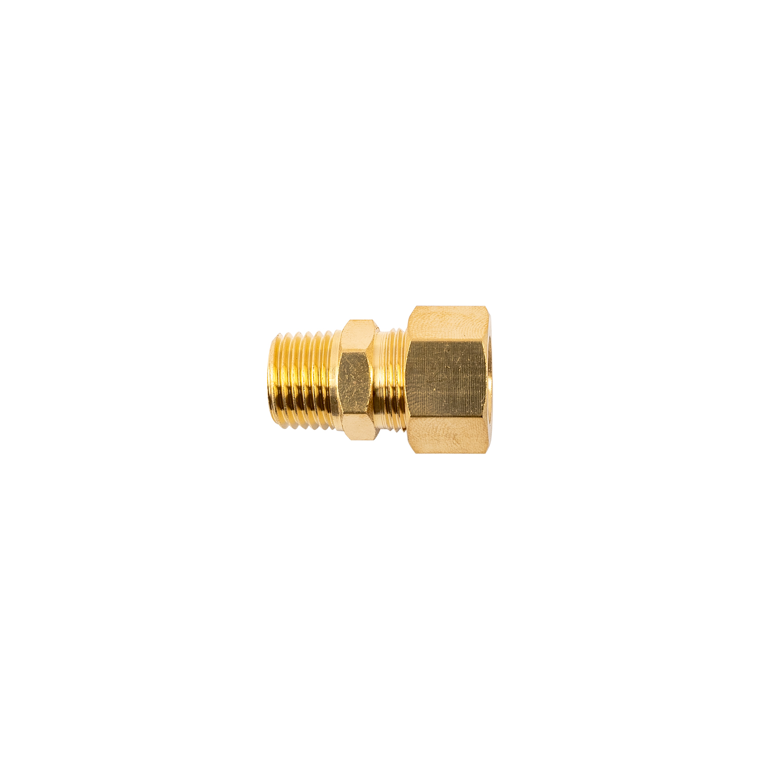Brass Conical Str. 3/8' Tube X 1/4' M