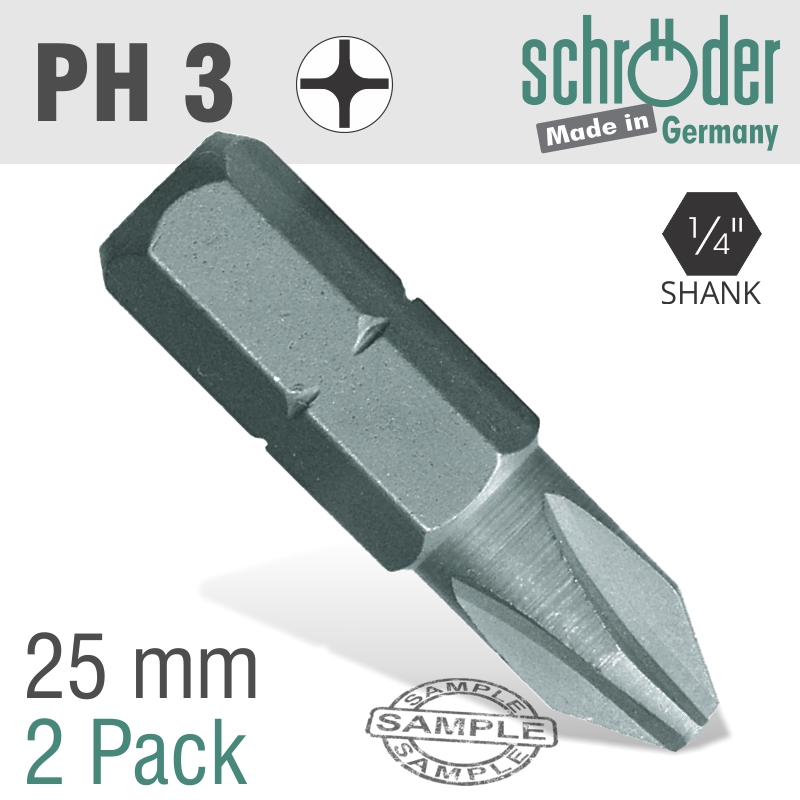 Phil.no.3x25mm Classic Bit 2cd