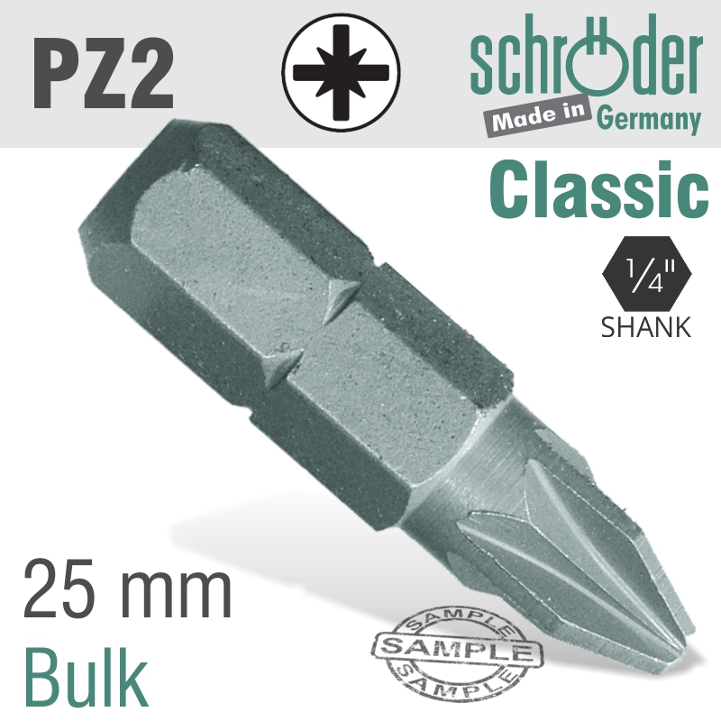 Pozi.no.2x25mm Classic Bit Bulk