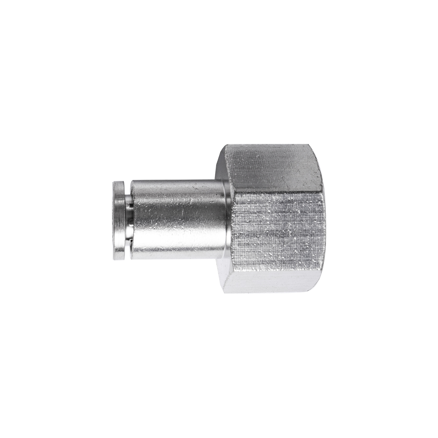Metal Pu Fitting Straight 6mm 3/8' F