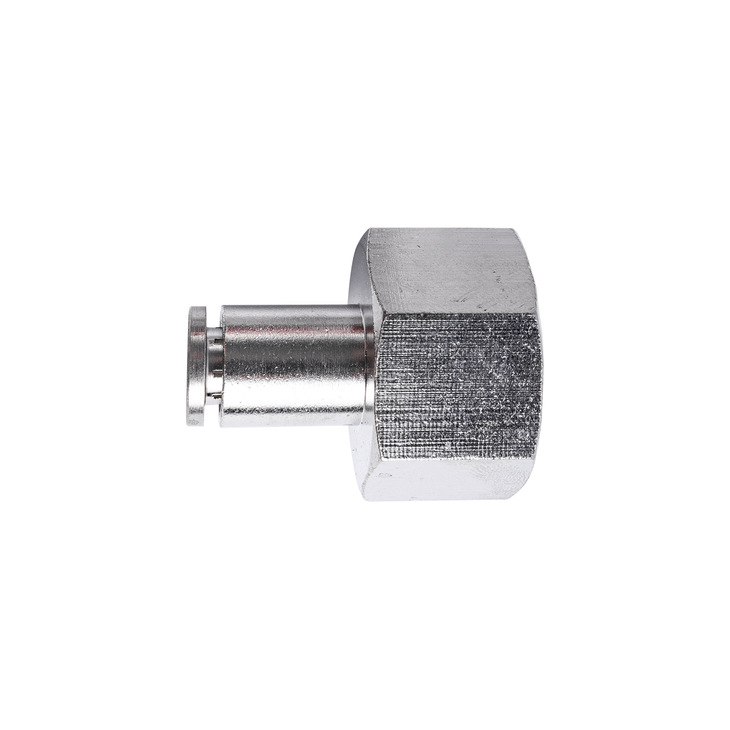 Metal Pu Fitting Straight 6mm 1/2' F