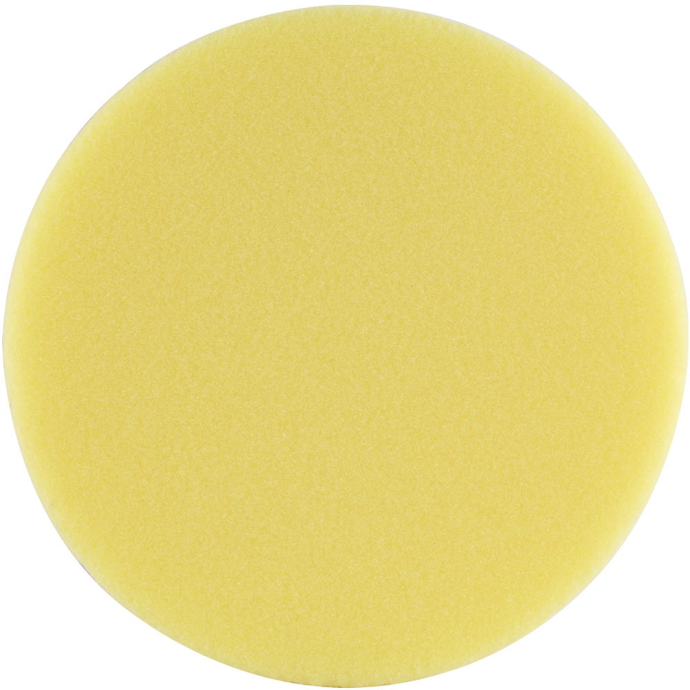Foam Pad Hook And Loop Yellow Sponge 150mm 6' Heavy Cutting