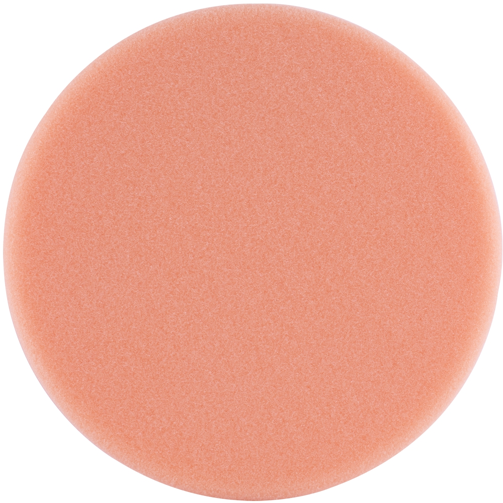 Foam Pad Hook And Loop Orange Sponge 150mm 6' Light Compounding