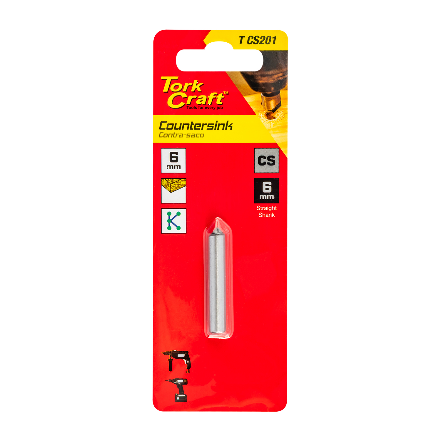 Countersink Carb.steel 1/4' (6.35mm)
