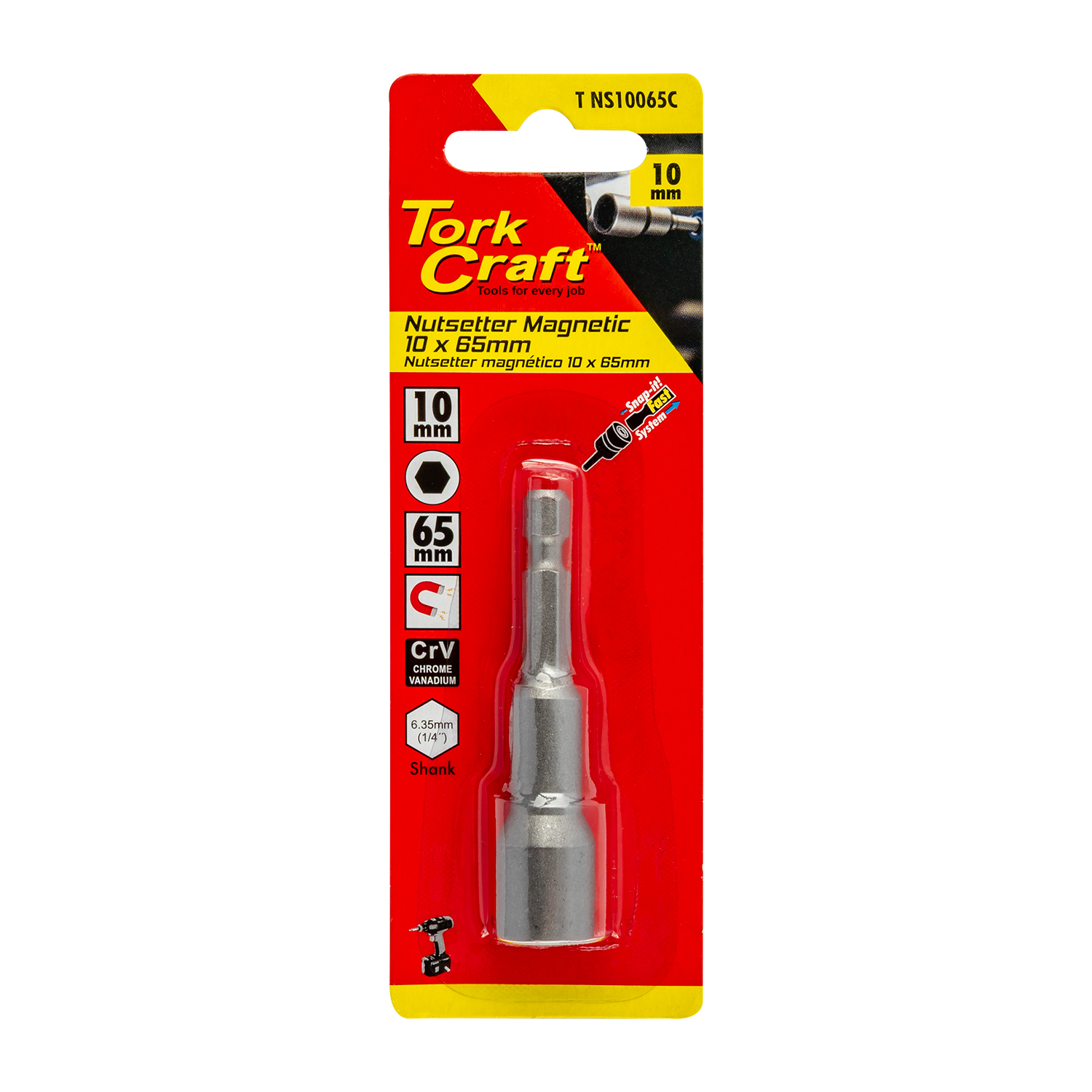 Nutsetter Magnetic 10x65mm Carded