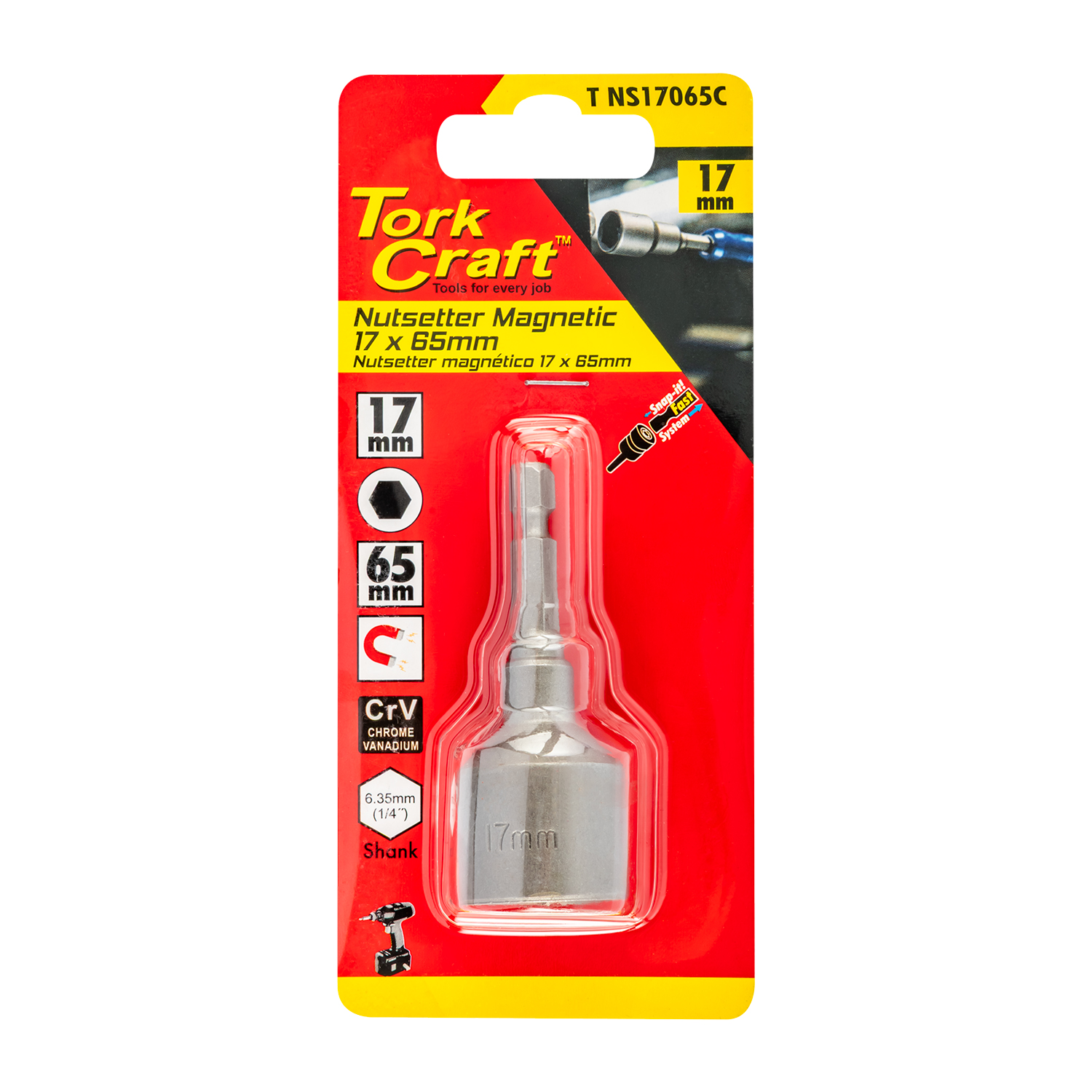 Nutsetter Magnetic 17x65mm Carded