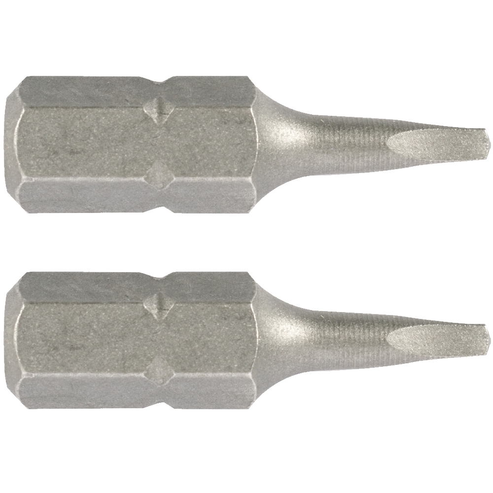 Square Recess Insert Bit No.0x25mm 2/card