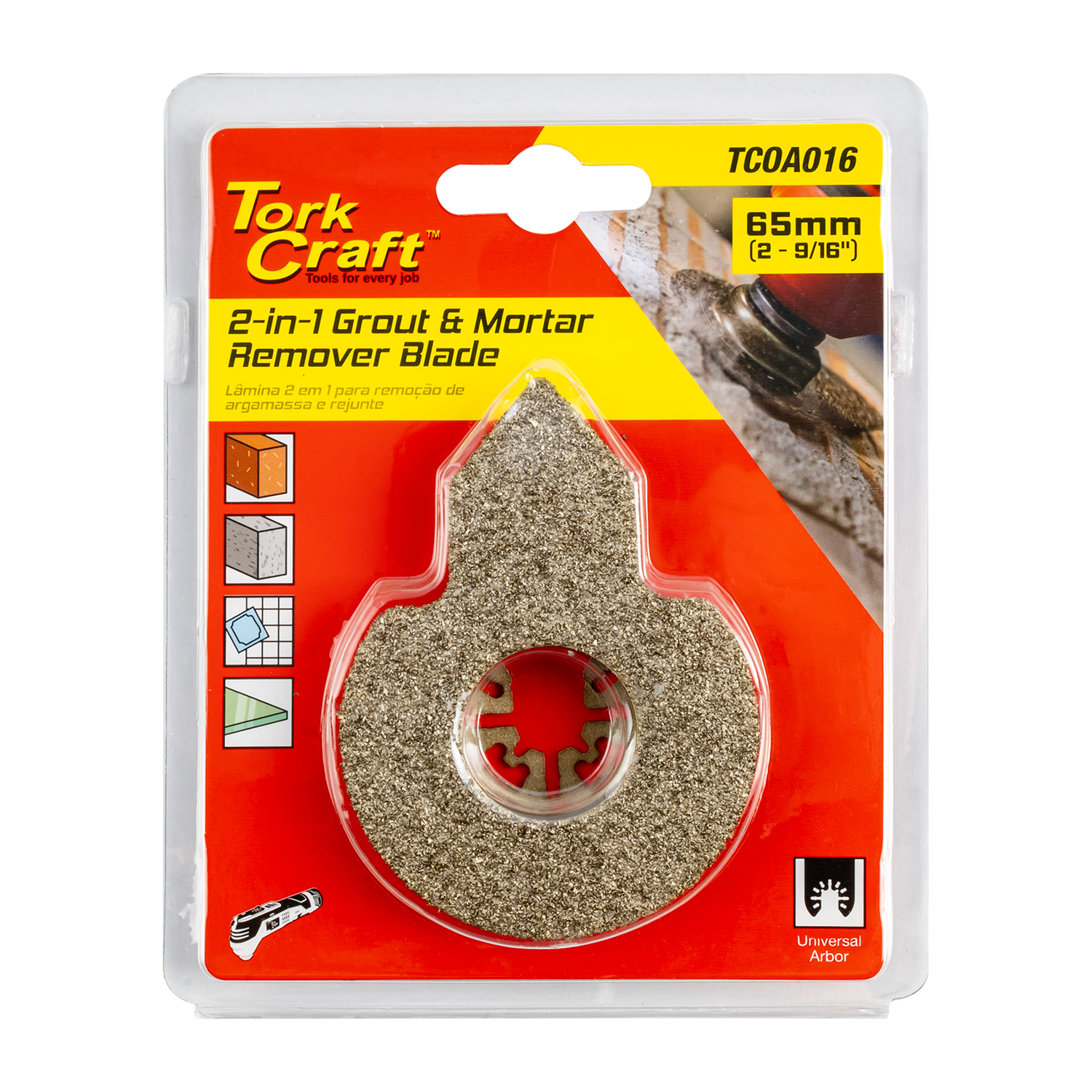 Tork Craft TCOA016 Quick Change Grout And Mortar Remover 65mm