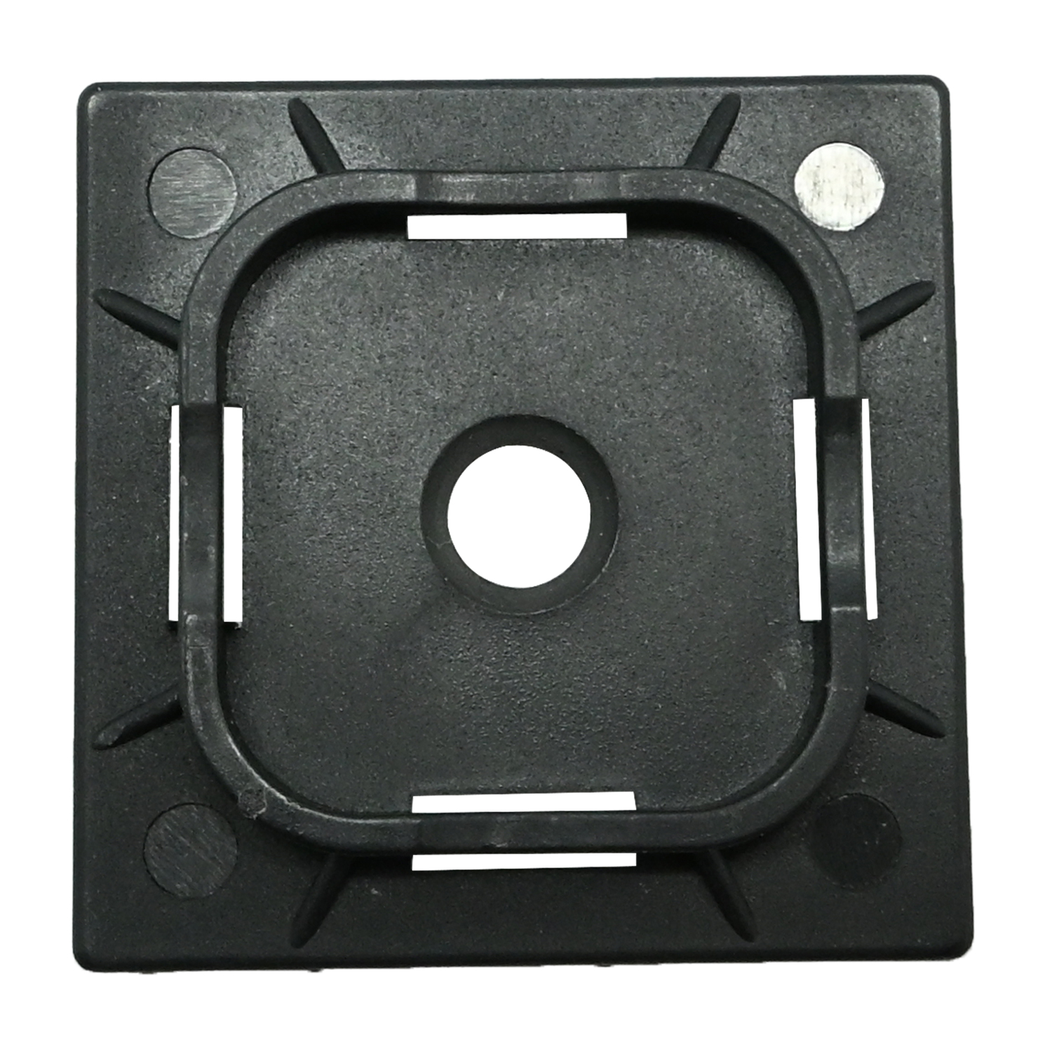 Cable Tie Mount Pad 40mm X 40mm For 9mm Tie Black 25pc Nylon