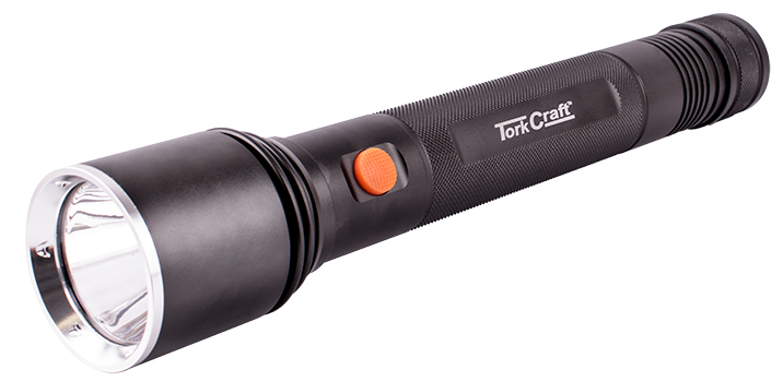Torch Led Alum. 500lm Blk Use 3x D-cell Batteries Tork Craft Flash Lig