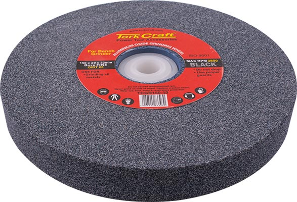 Grinding Wheel 150x20x32mm Bore 60gr W/bushes For B/g Black