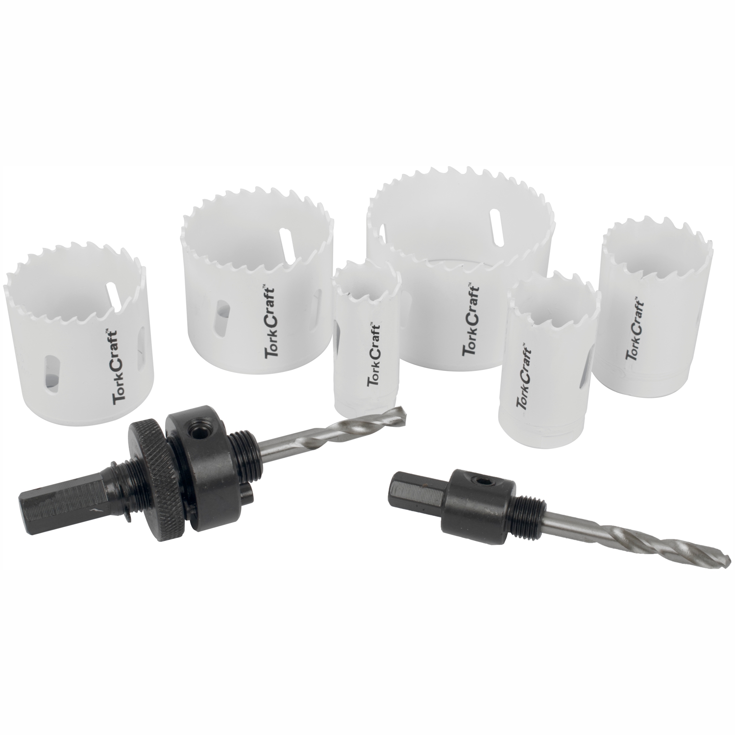 Holesaw Set 9pc In Case Bi-metal 22 29 35 44 51 64mm