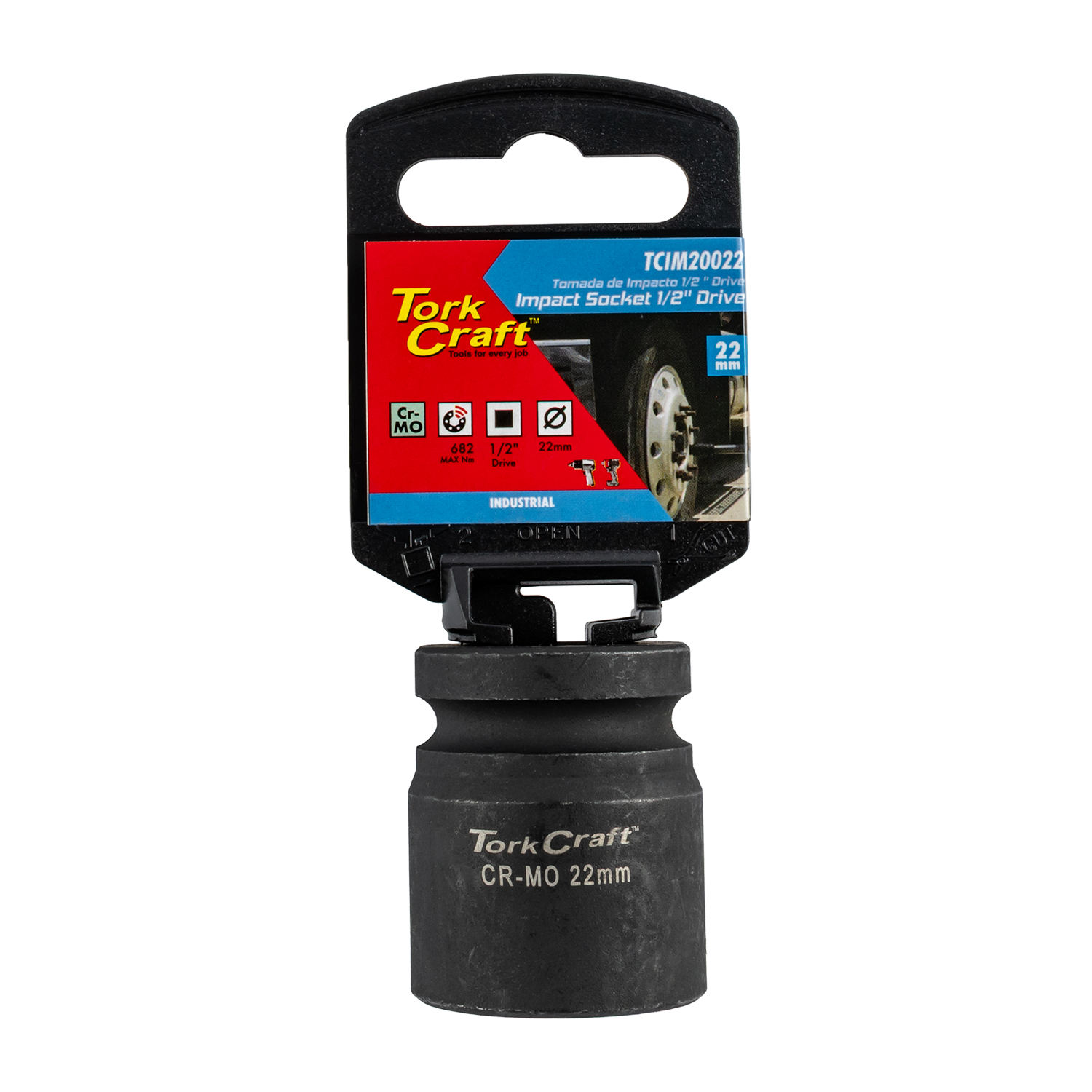 22mm 1/2' Drive 6pt Impact Socket