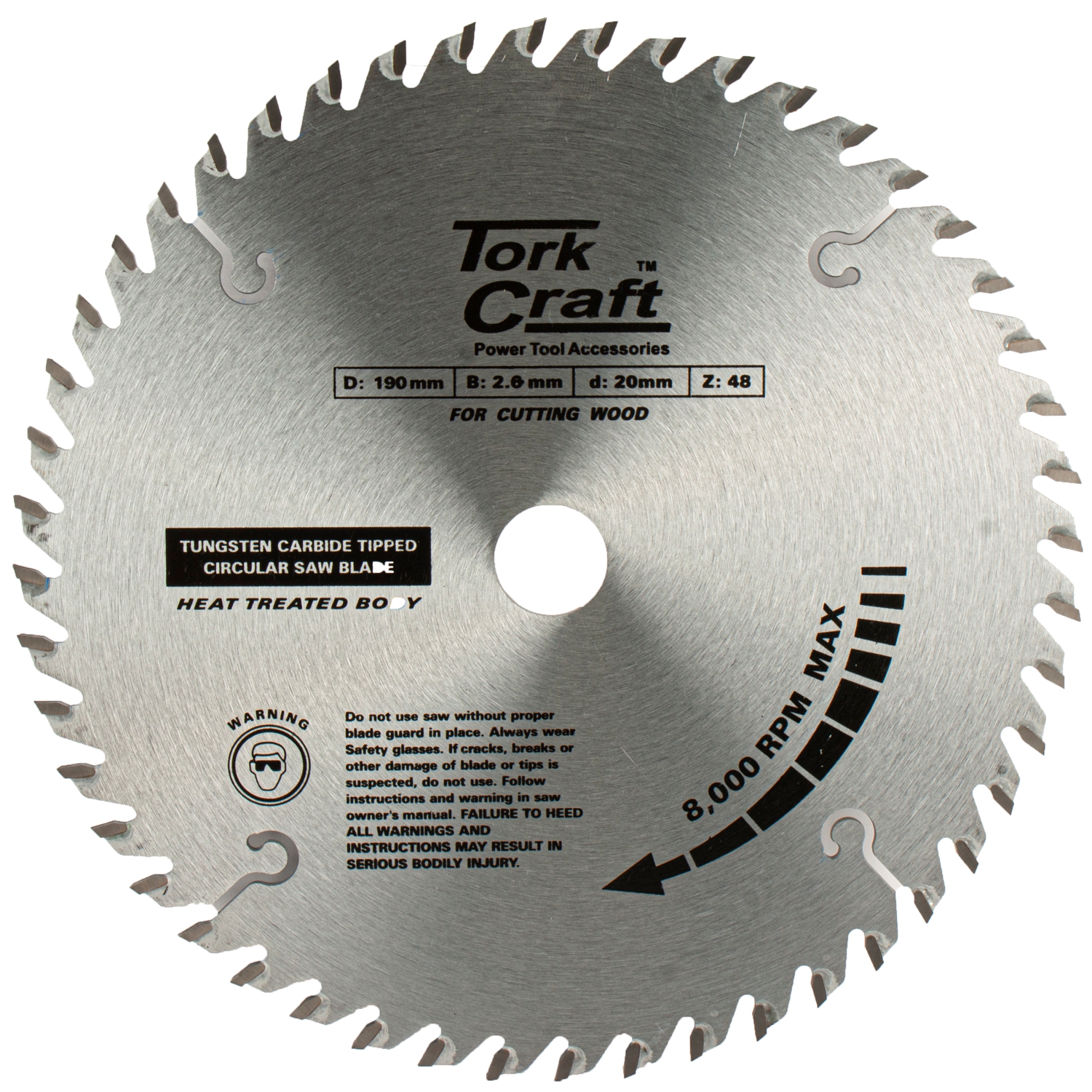 Blade Tct 190 X 48t 30/20/16 Tcg Positive Profesional Industrial