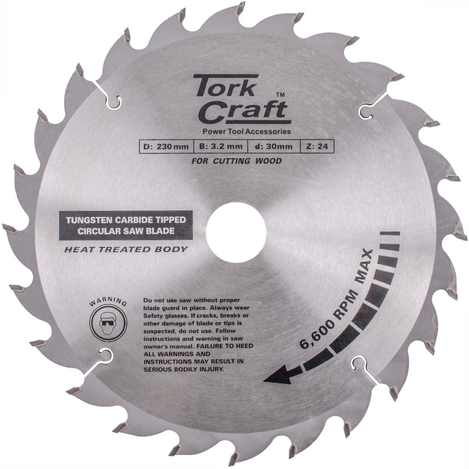 Blade Tct 230 X 24t 30/1/20 Atb Positive Profesional Industrial