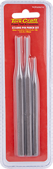 Tork Craft Long Pin Punch Set 3pc