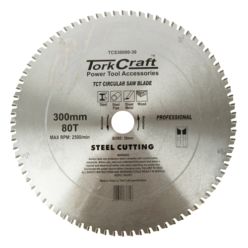 Tct Blade Steel Cutting. 300 X 80t 30mm Bore