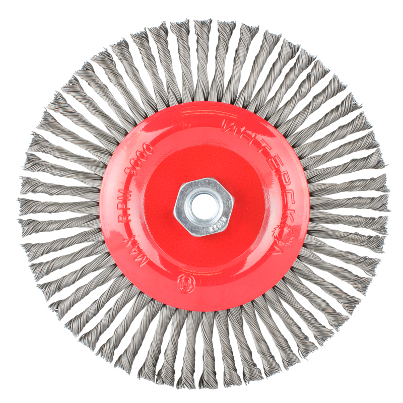 Wire Wheel Brush Single Section Twisted Stinger 175mmxm14 Blister