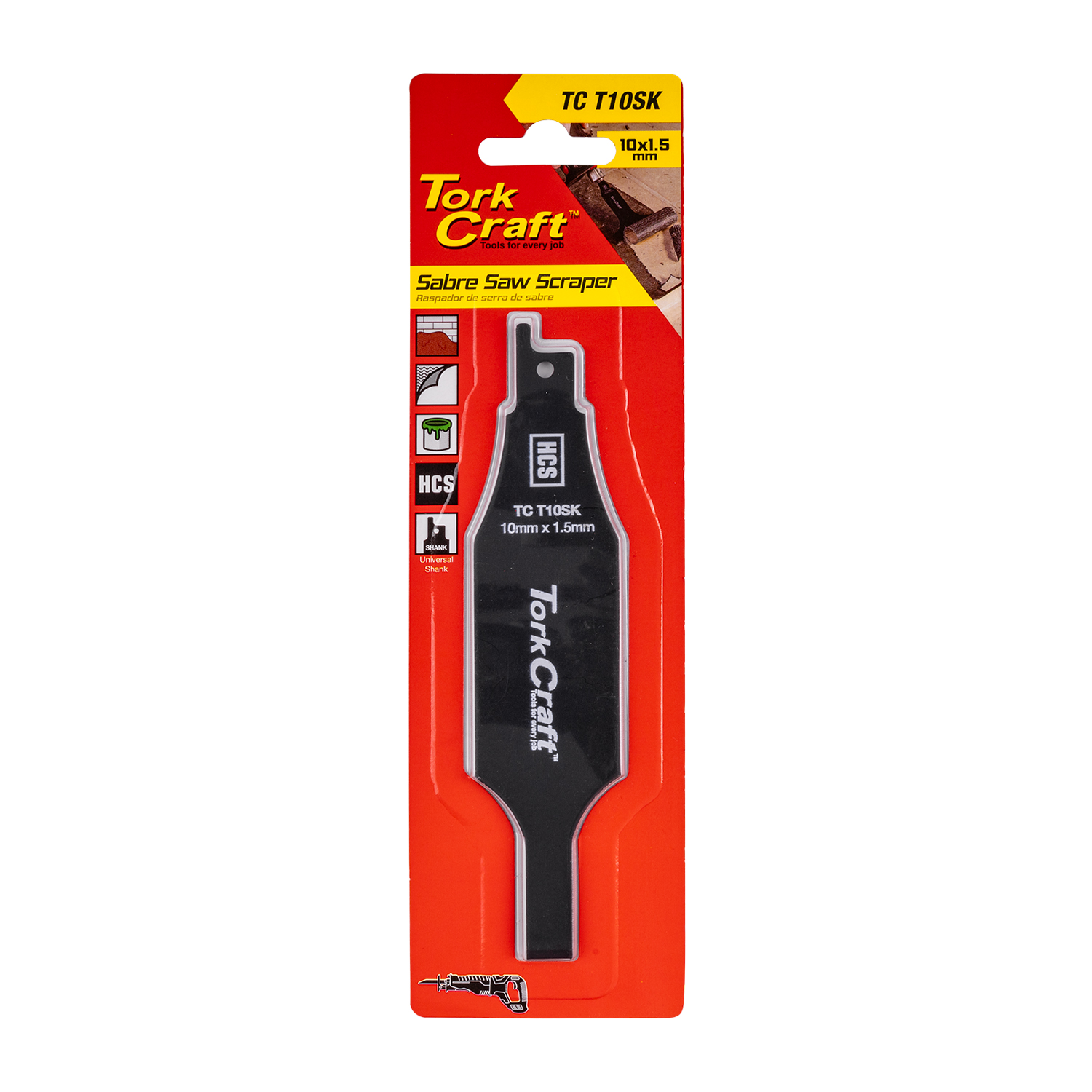 Sabre Saw Scraper Hcs 10mm X 1.5mm