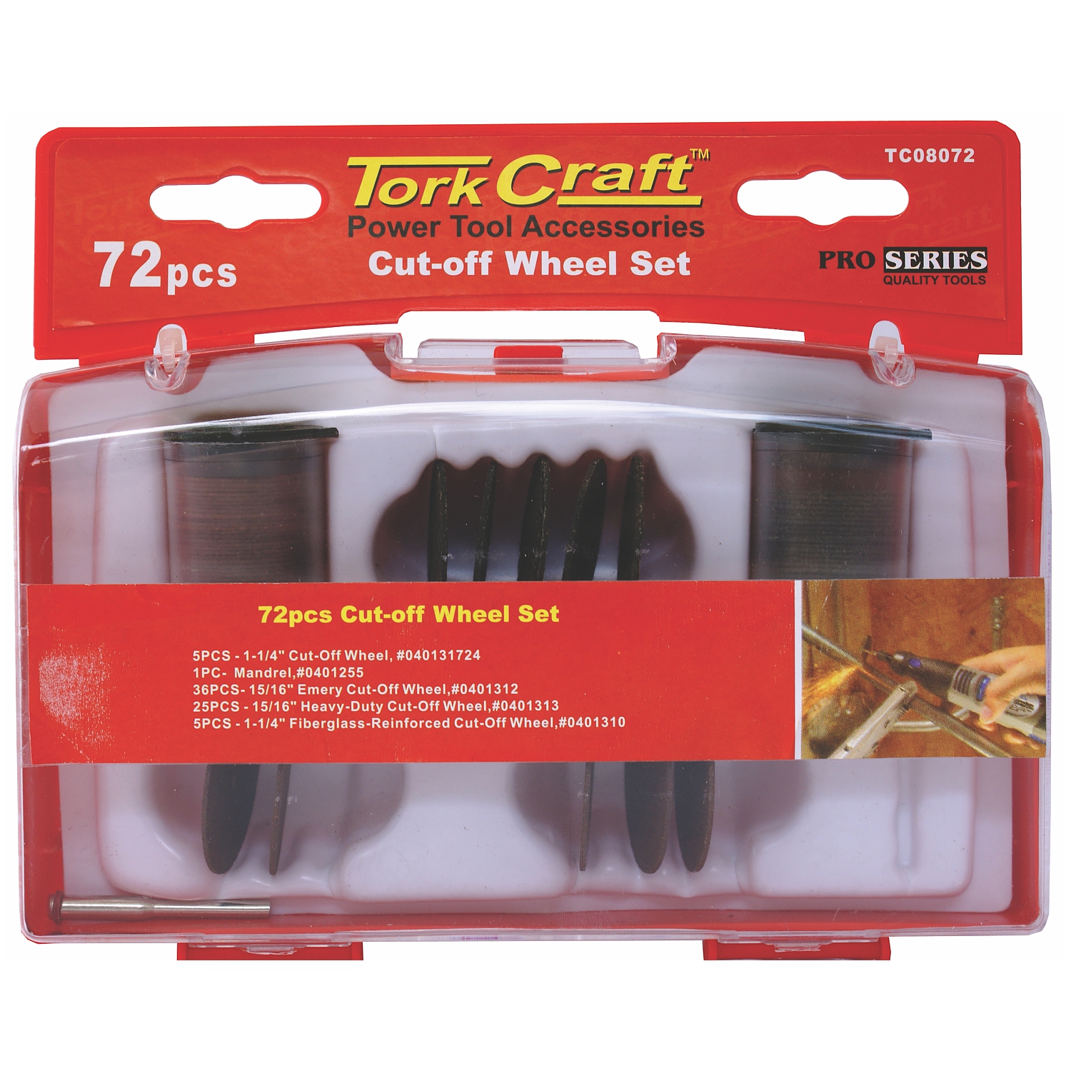 Tork Craft Cut-Off Wheel Set 72 Piece Mini