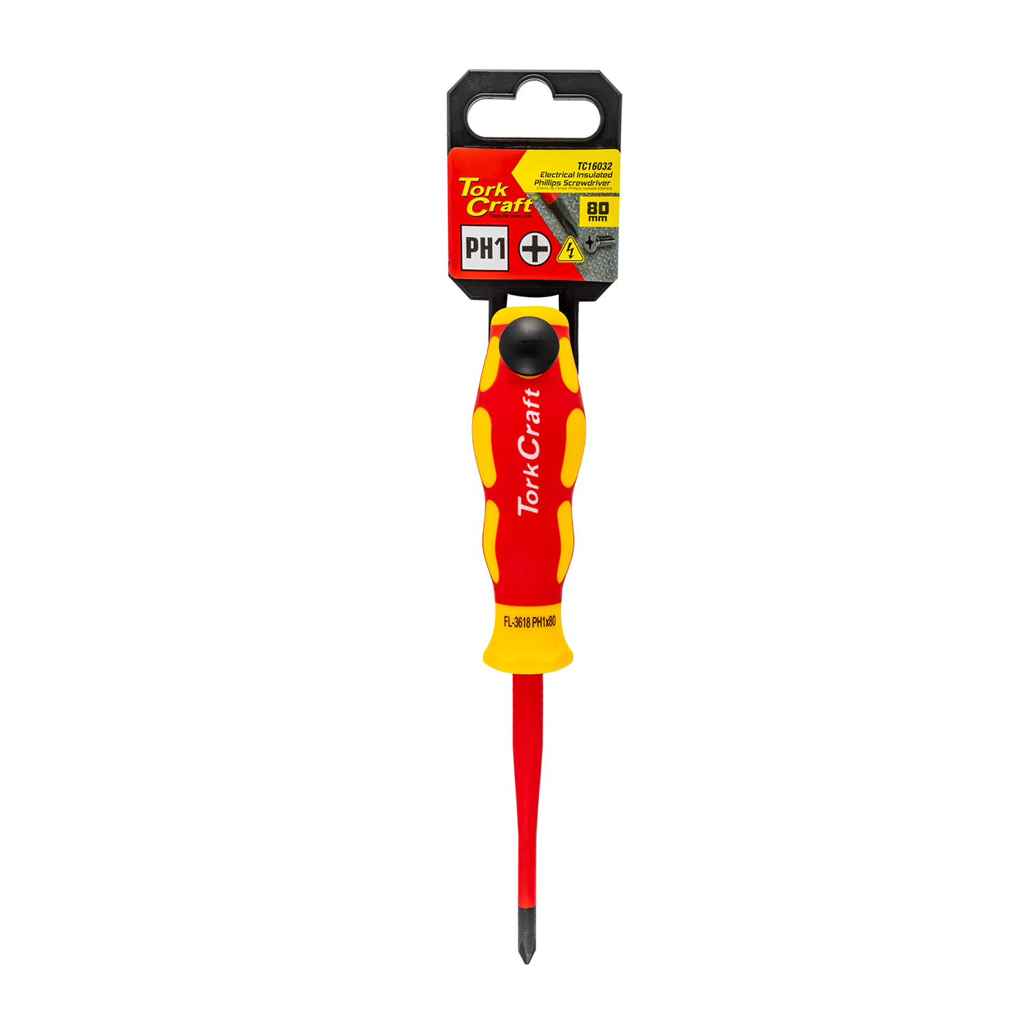 Screwdriver Insulated Phil.no.1 X 80mm Vde