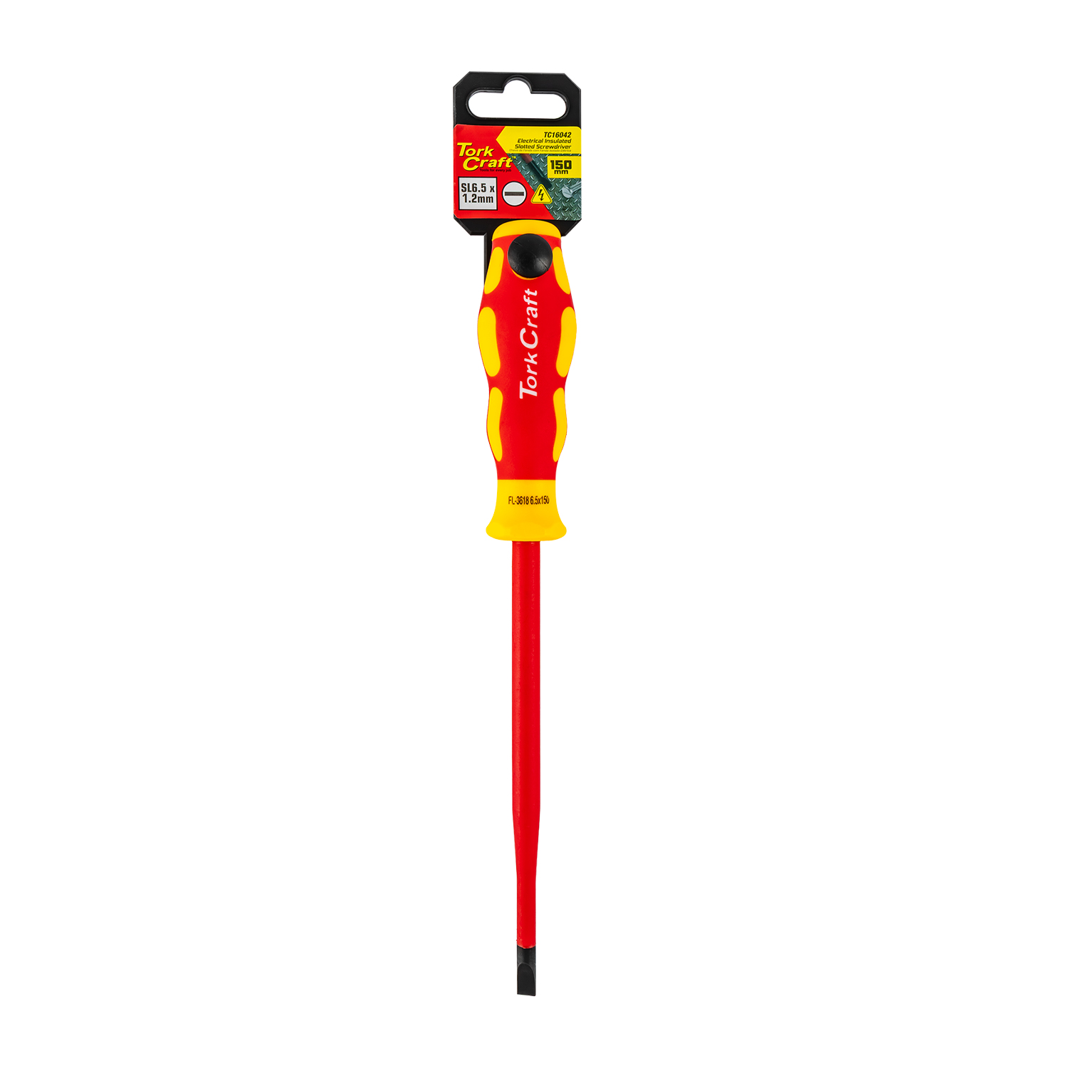 Screwdriver Insulated Slot 1.2x6.5x150mm Vde