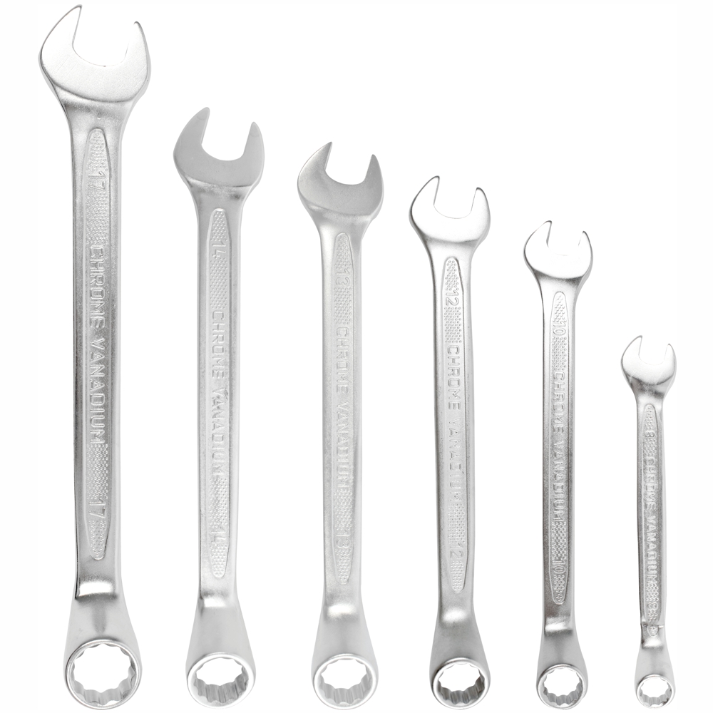 6pcs Deep Offset Combination Spanner Set 8-10-12-13-14-17mm