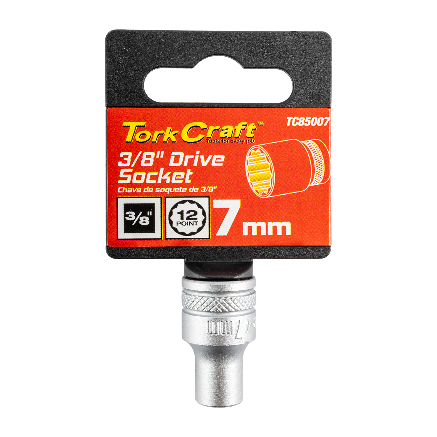 Socket 3/8'dr 7mm 12pt Crv