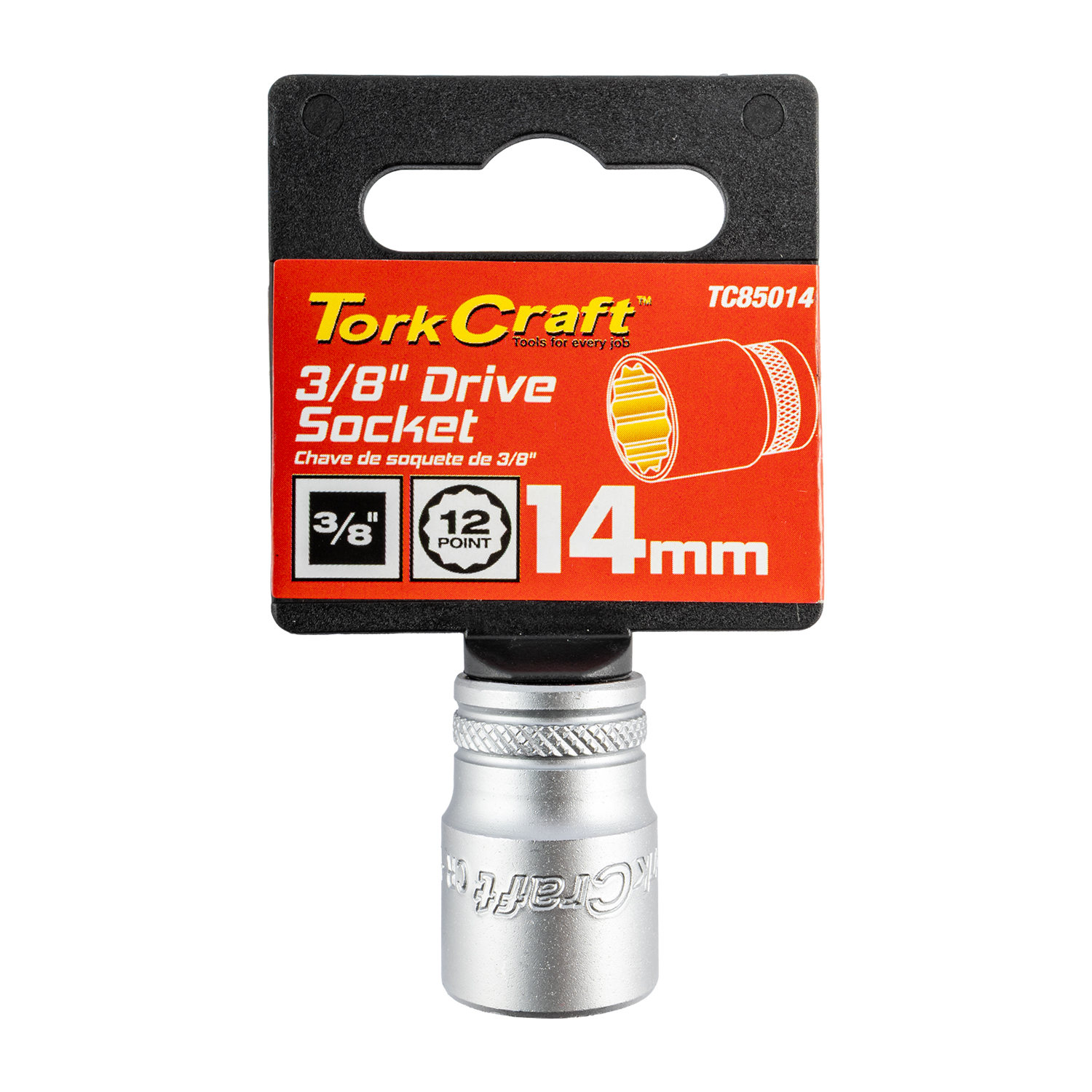 Socket 3/8'dr 14mm 12pt Crv