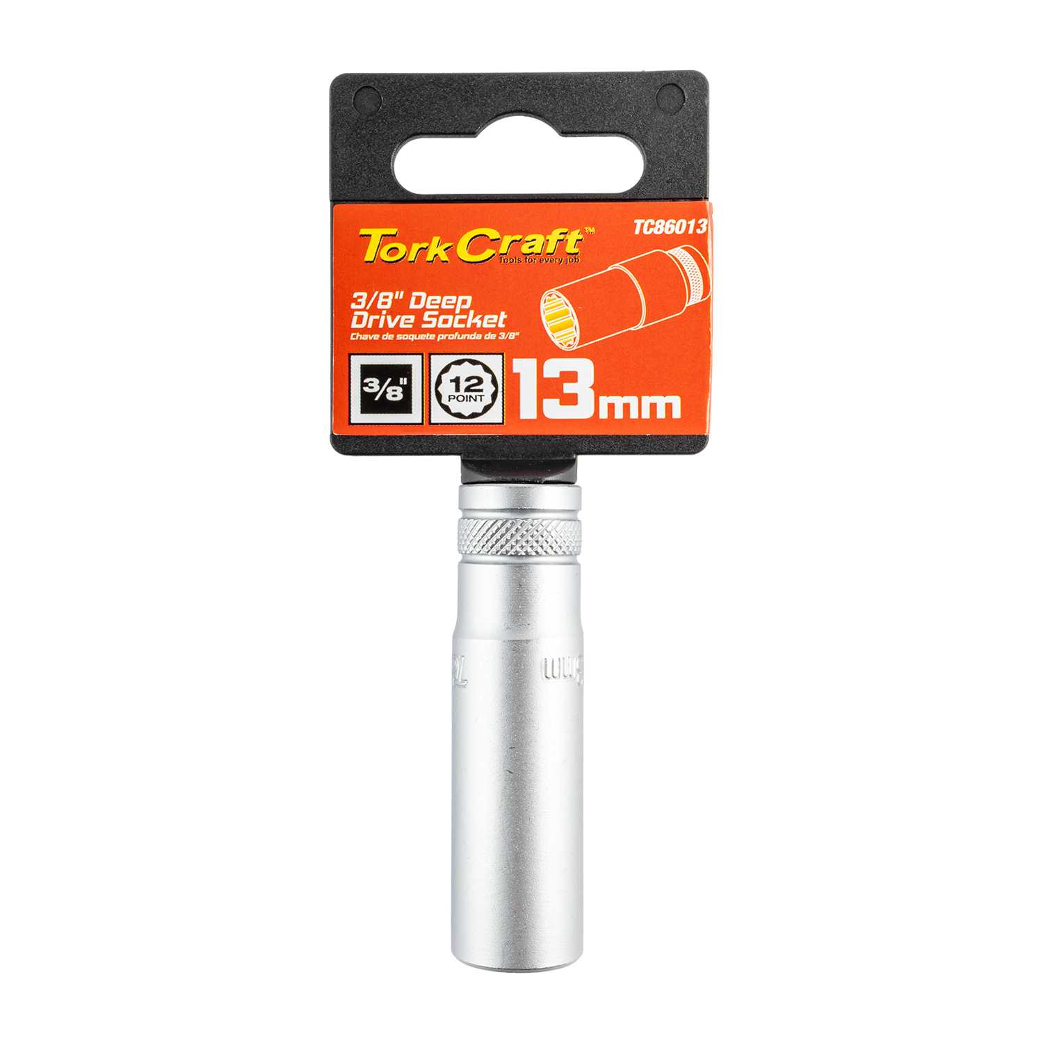 Deep Socket 3/8'dr 13mm 12pt Crv