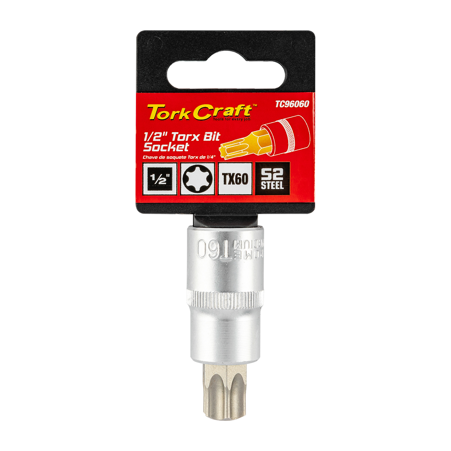 Socket Bit 1/2'dr Torx T60 S2 Material