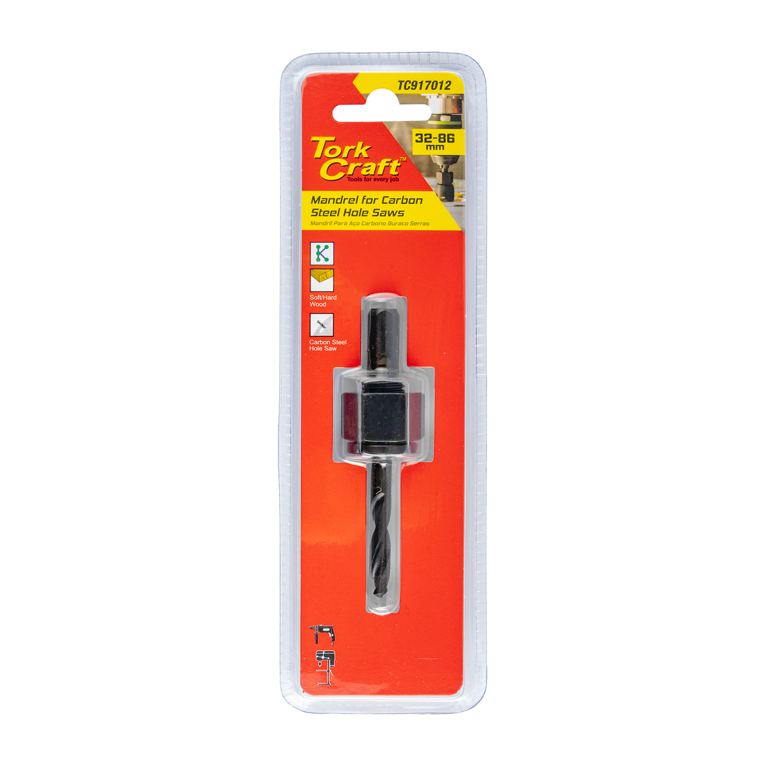 Mandrel For Carbon Steel Hole Saws 32 - 86mm