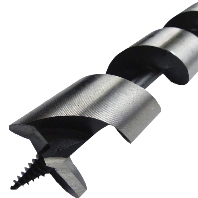 AUGER BIT 22 X 300MM BULK 10MM SHANK BLACK FINISH