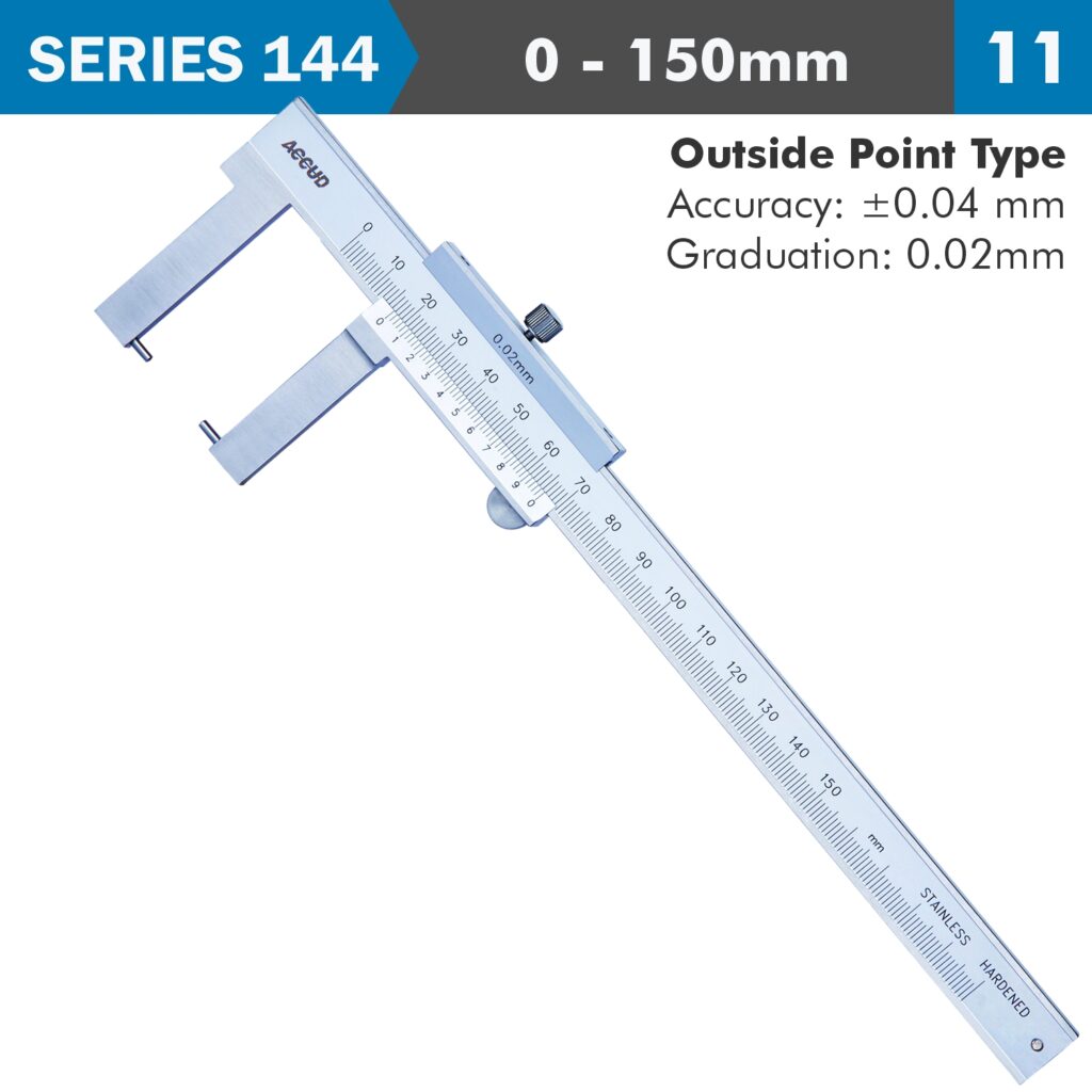 VERNIER CALIPER 150MM 0.04MM ACC. OUTSIDE POINT 0.02MM GRAD. S/STEEL | Shop Pro-Connect South Africa