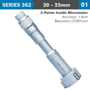 3 POINTS INSIDE MICROMETER 20-25MM 0.004MM ACC. 0.005MM GRAD. | Shop Pro-Connect South Africa