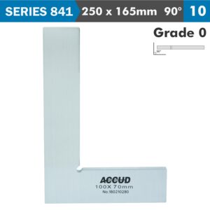 FLAT EDGE SQUARE 90 DEG. GRADE 0 250X165MM