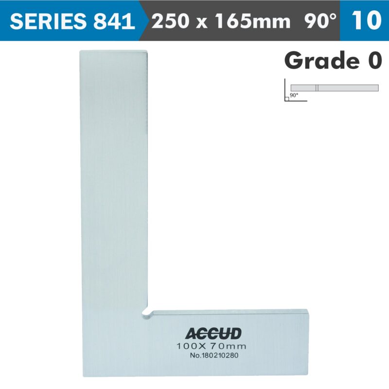 FLAT EDGE SQUARE 90 DEG. GRADE 0 250X165MM