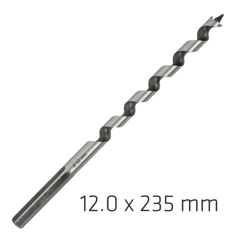 WOOD AUGER DRILL BIT 12X 235MM