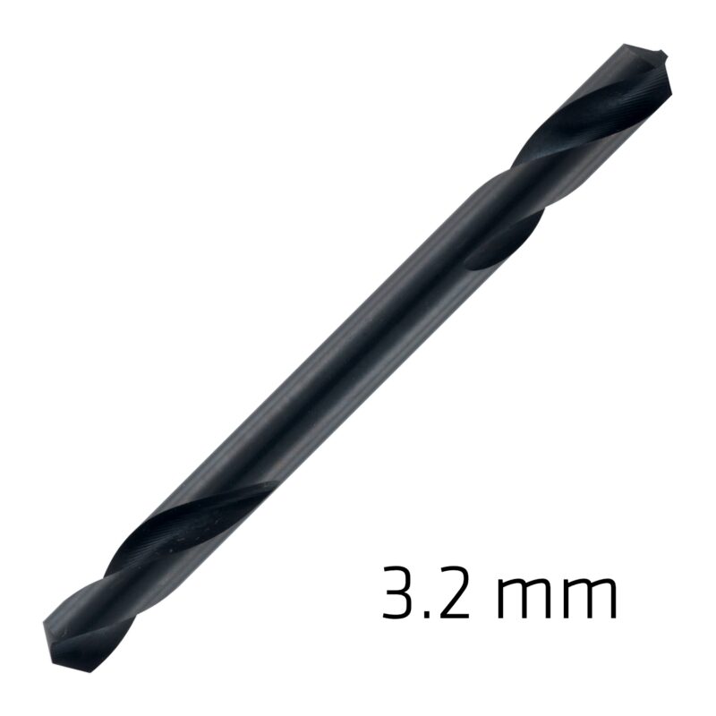 HSS SUPER DRILL BIT DOUBLE ENDED 3.2MM POUCHED