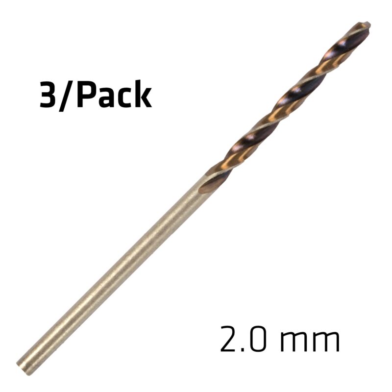 HSS SPRINT MASTER  2.0MM X3 SLEEVED DIN338 ALPEN DRILL BIT
