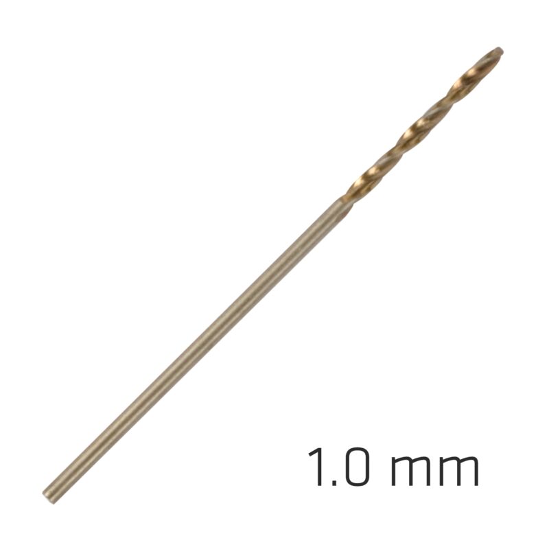 HSS SPRINT MASTER 1.0MM 10-PACK HANG TAG DIN 338 ALPEN DRILL BITS