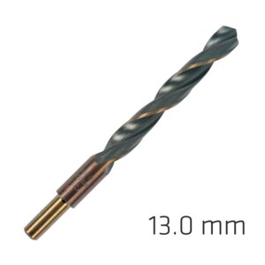 HSS SPRINT MASTER 13.0MM RED SHANK 9.5MM X1 SLEEVED DIN338 ALPEN DRILL