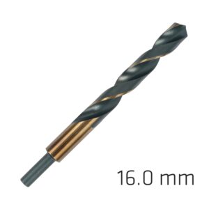 HSS SPRINT MASTER 16.0MM RED SHANK 9.5MM X1 SLEEVED DIN338 ALPEN DRILL