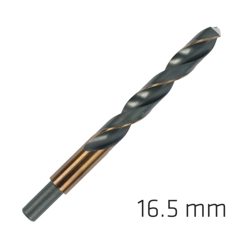 HSS SPRINT MASTER 16.5MM RED SHANK 12.5MM X1 SLEEVED DIN338 ALPEN DRIL