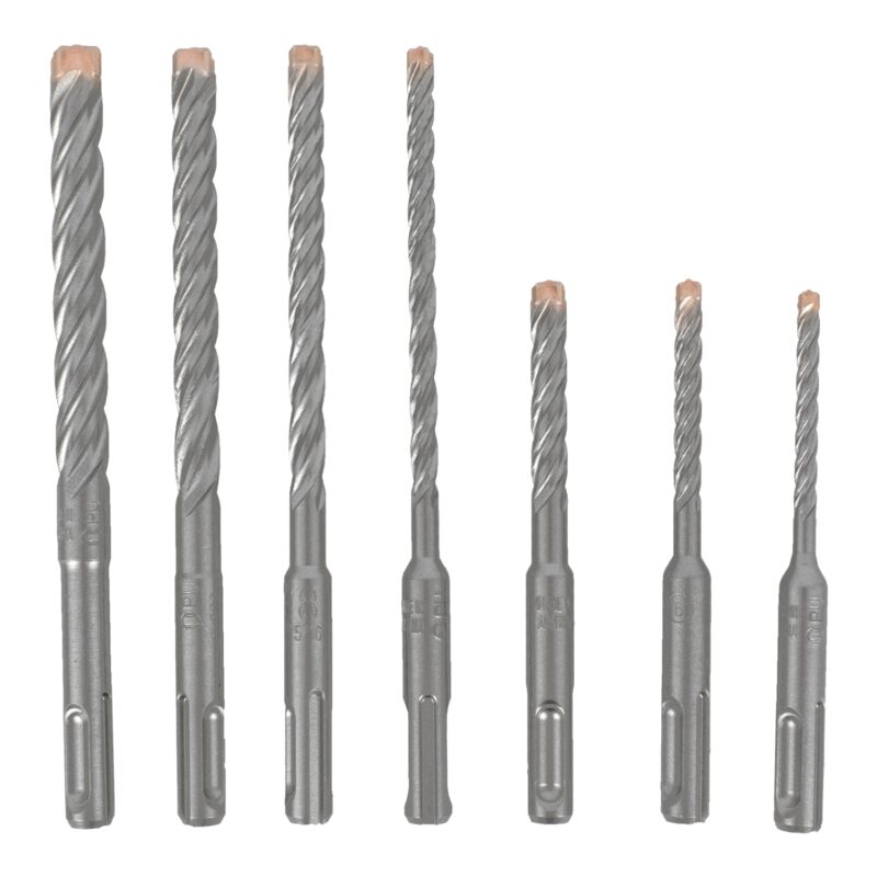 FORCE X SDS-PLUS SET KM7 7 PCS. 5.0/ 6.0/ 8.0 MM X 110 AND 6.0/ 8.0/ 1